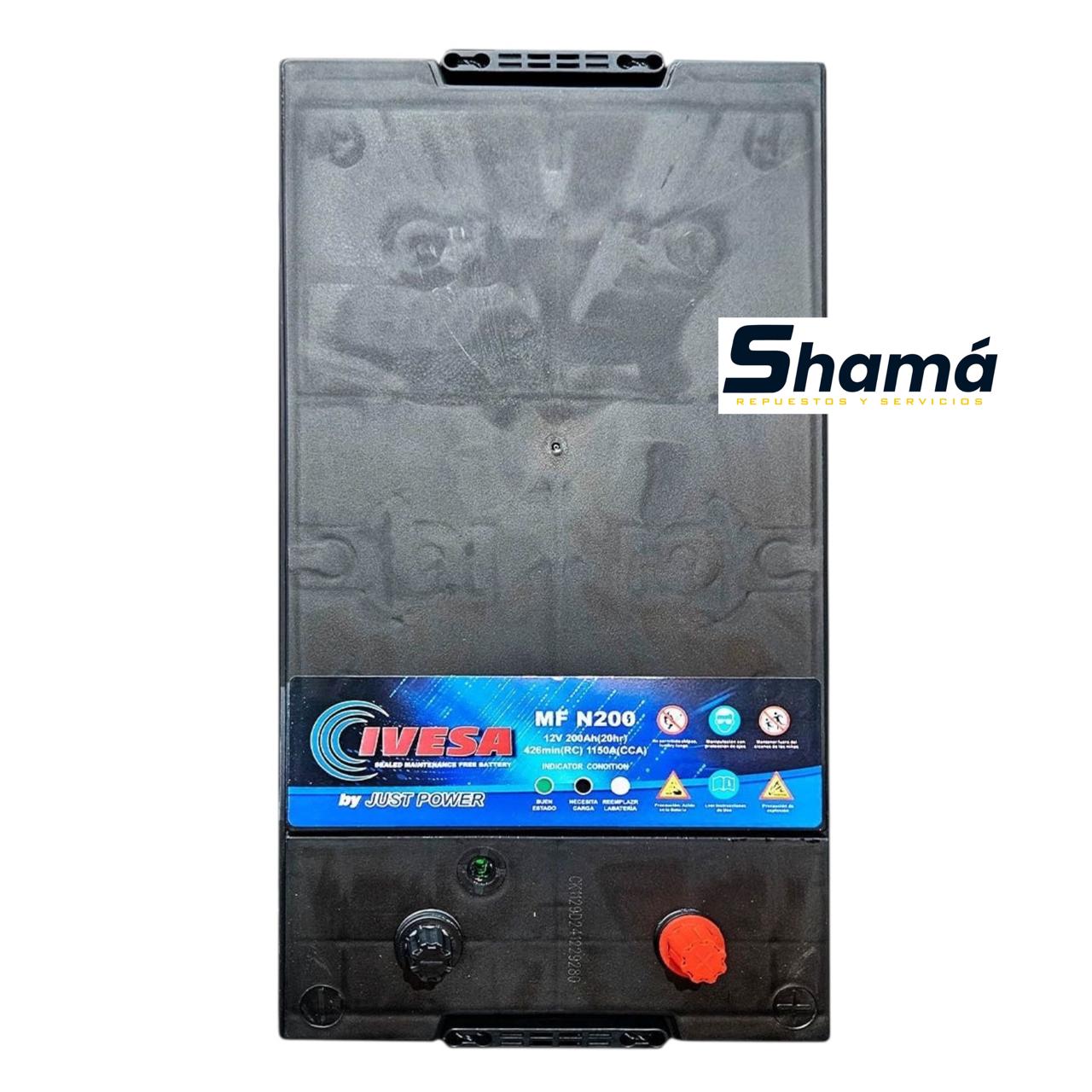 Batería de 12V 200Ah 1150 CCA Camiones y Buses