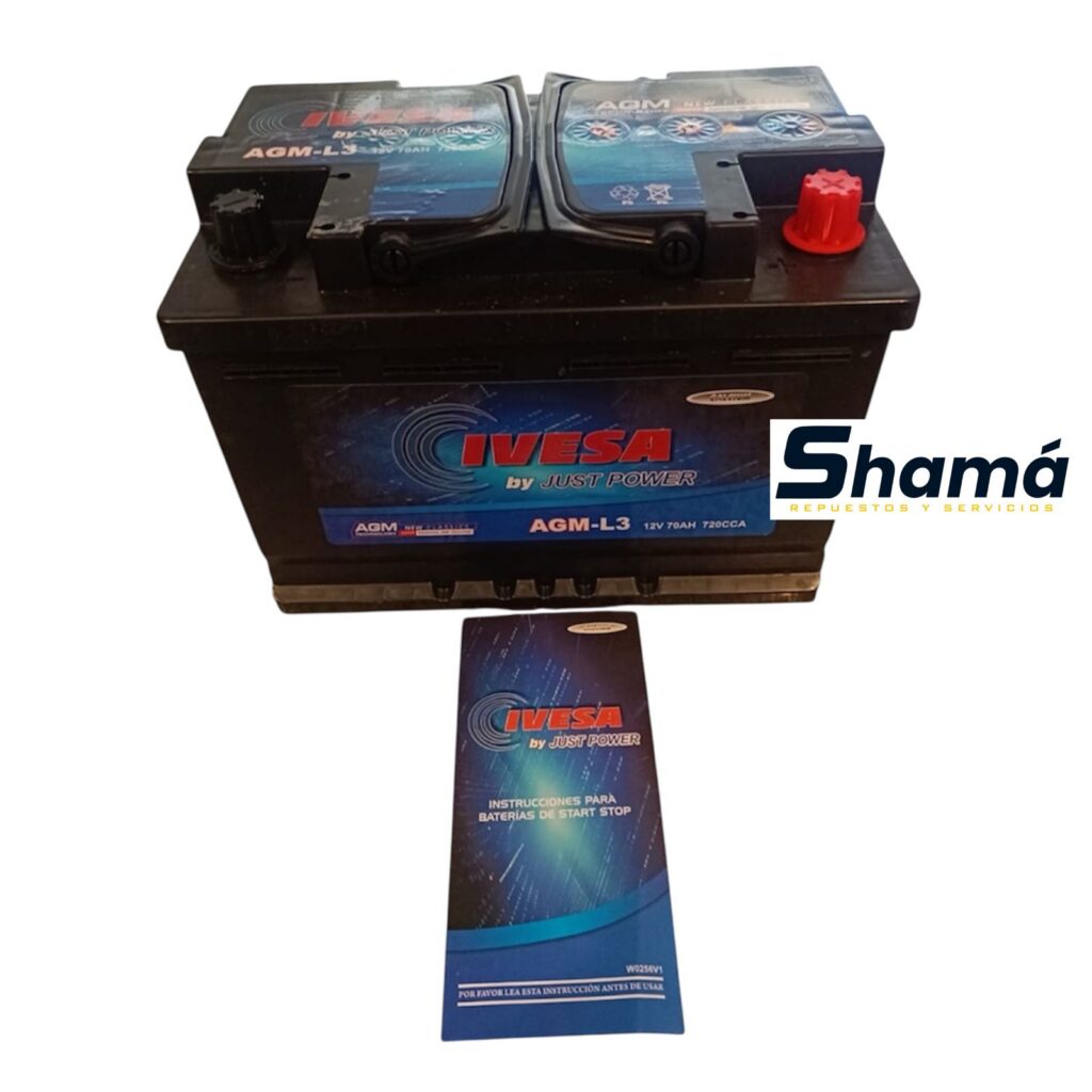 Bateria star-stop 12v 70a 720 cca