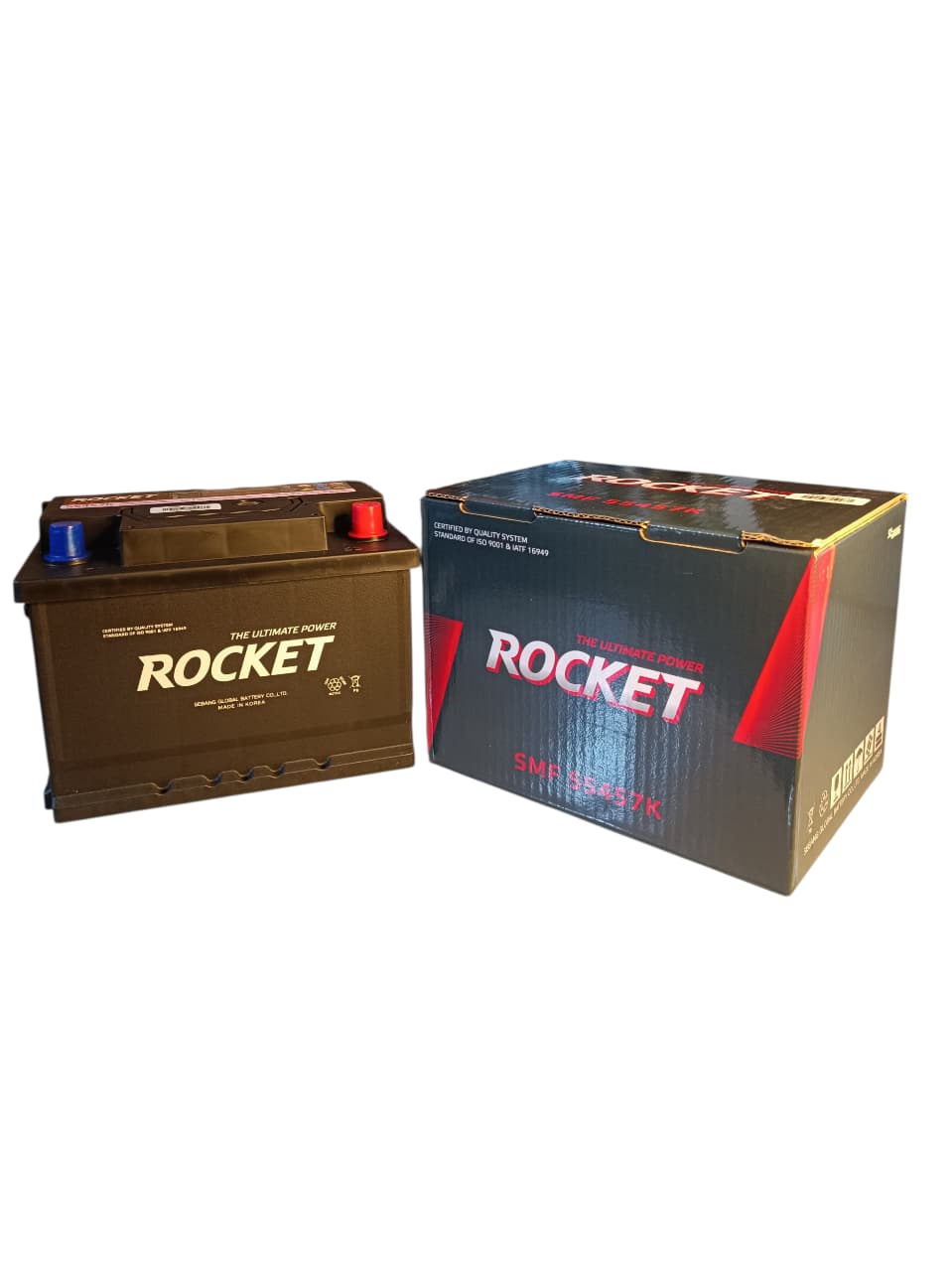 Batería Rocket 55457K |54AH 400CCA| Chery Fulwin 1.5 Chevrolet Spark Nissan Tiida 1.6 Hyundai Kia Rio  Toyota Corolla Chery Suzuki Baleno 1.4
