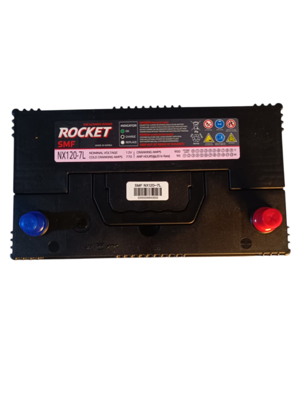 Batería Rocket NX120-7L (105D31L) 90AH 770CCA L200, Navara, Santa Fe